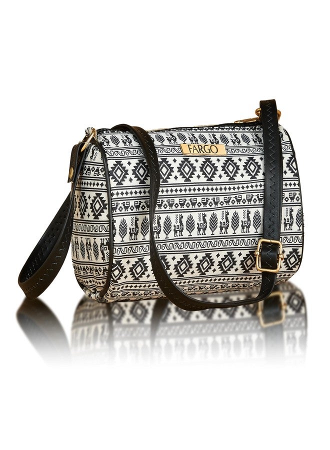 فارجو حقيبة كتف أنيقة من فارغو للنساء، حقيبة يد نسائية وبنات (أسود) - Image 1